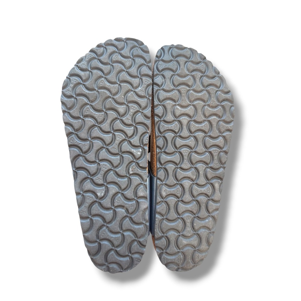 Birkenstock Gizeh Sandals Womens 39 8-8.5 Black Birko Flor Cork Footbed Thong - Picture 8 of 8